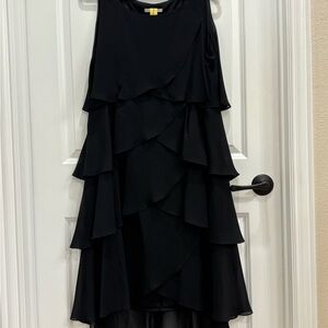 Signature Elegant Black High-Low Dress